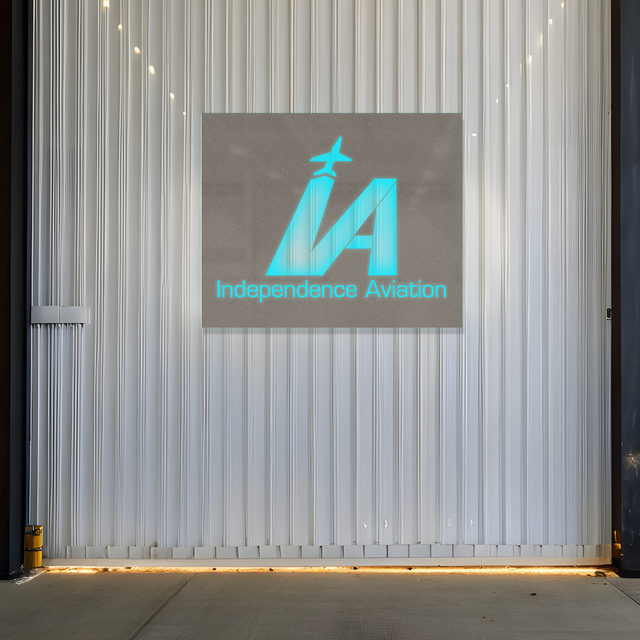 Custom 3D LED logo sign - illuminated light box design for office or storefronts