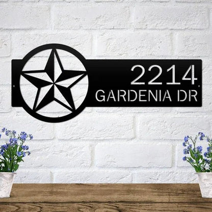 Custom Address Number Sign for Easy Home Identification - HouseSensationsArt