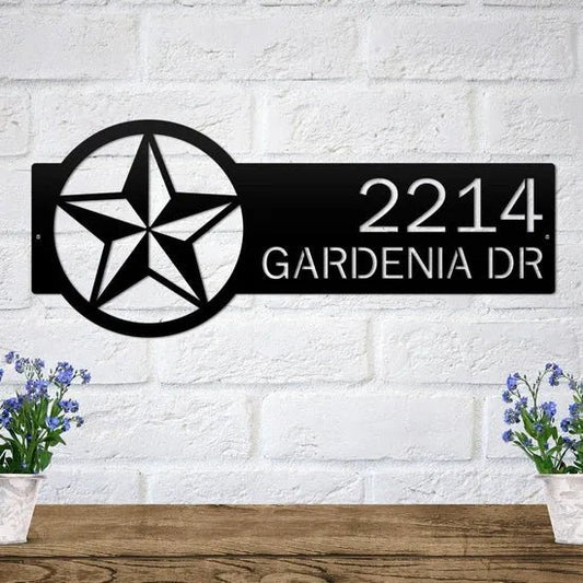 Custom Address Number Sign for Easy Home Identification - HouseSensationsArt
