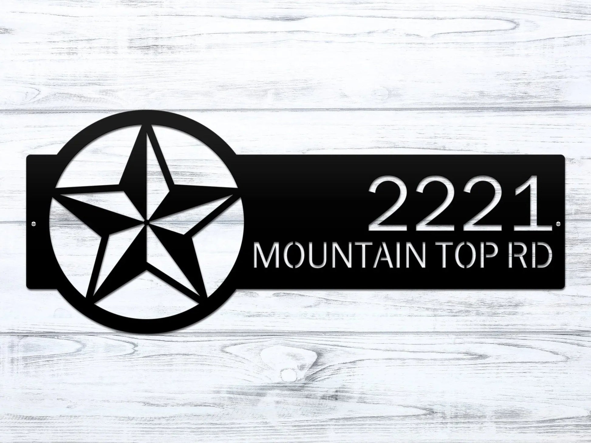 Custom Address Number Sign for Easy Home Identification - HouseSensationsArt