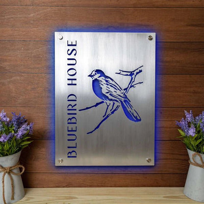 Custom Aluminum LED Halo Backlight Business Sign - HouseSensationsArt