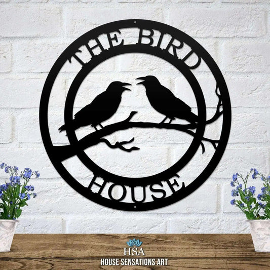 Custom Bird House Signs for Lawn and Garden Decor - HouseSensationsArt