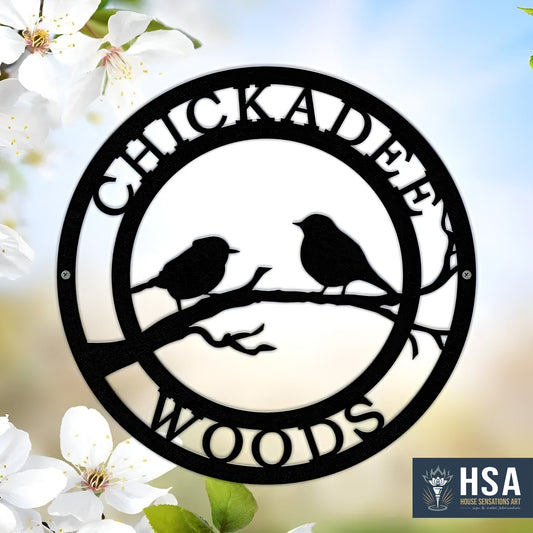 Custom Bird Sign – Rustic Metal Yard & Garden Outdoor Décor - HouseSensationsArt