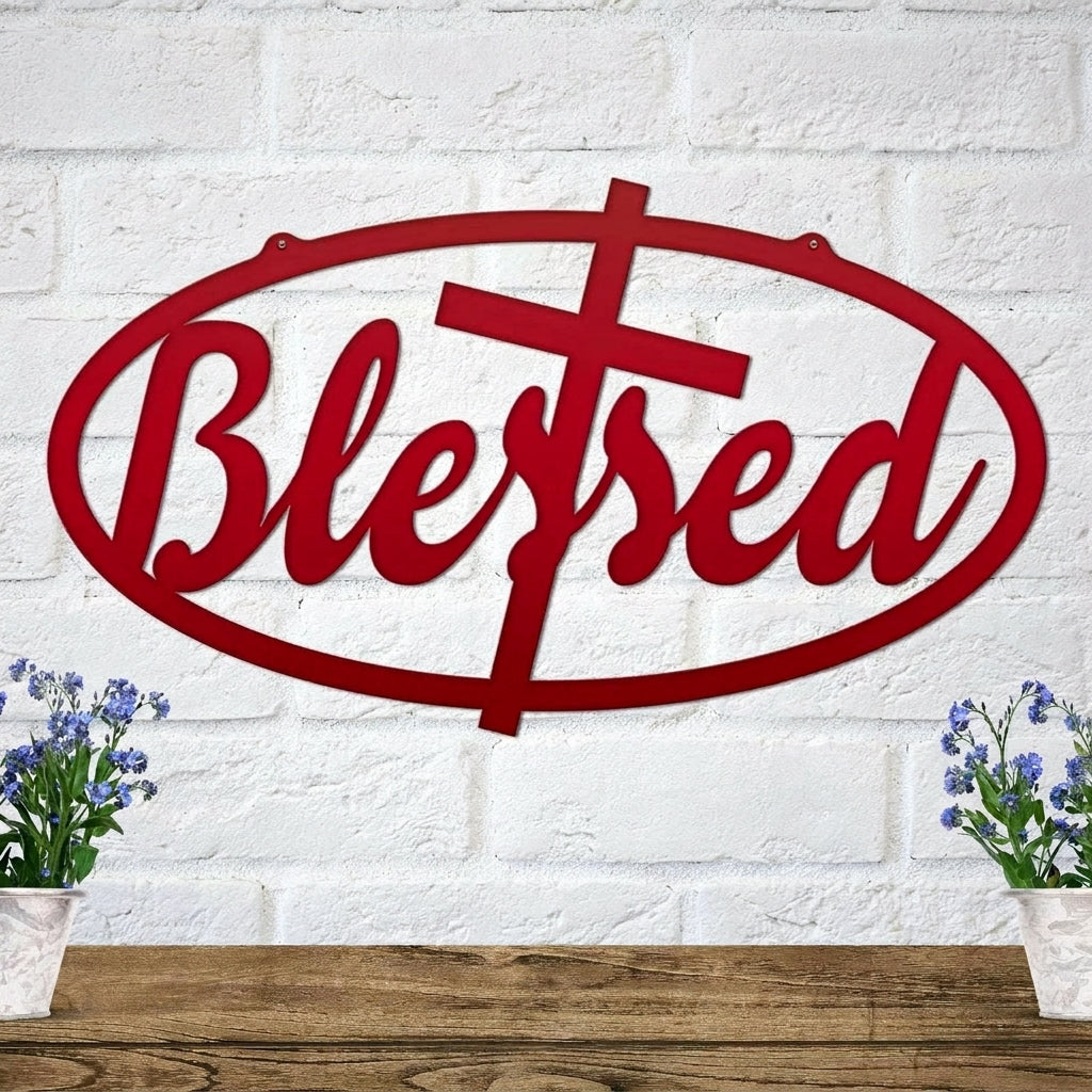 Blessed Signs - Inspirational Custom Metal Wall Art for Home