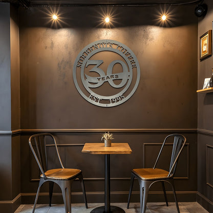 Custom Business Anniversary Signs | With Year of Establishment - HouseSensationsArt