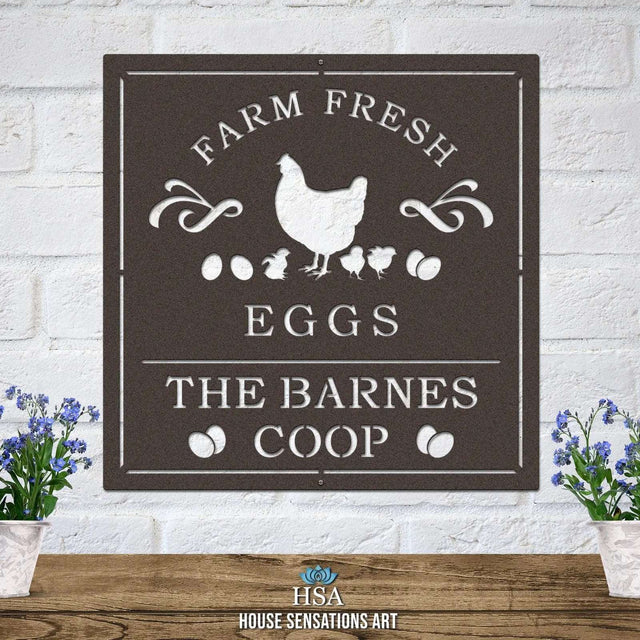 Custom Chicken Coop Name Signs for Barns, Farms & Backyards - HouseSensationsArt