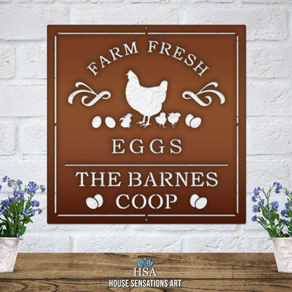 Custom Chicken Coop Name Signs for Barns, Farms & Backyards - HouseSensationsArt