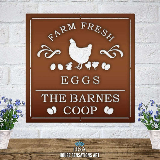 Custom Chicken Coop Name Signs for Barns, Farms & Backyards - HouseSensationsArt