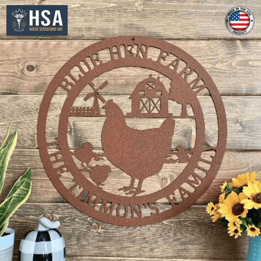 Custom Chicken Farm Signs for Barns, Coops & Country Homes - HouseSensationsArt