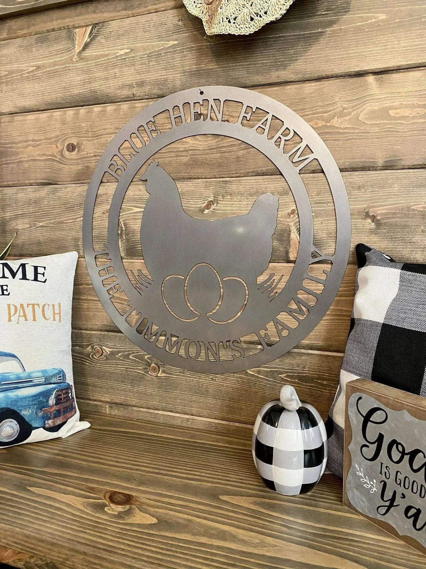 Custom Chicken House Signs – Rustic Metal Address Decor for Coops - HouseSensationsArt