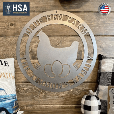 Custom Chicken House Signs – Rustic Metal Address Decor for Coops - HouseSensationsArt