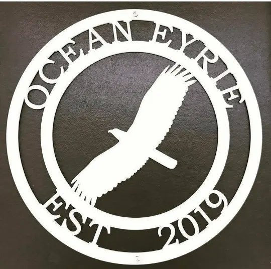 Custom eagle metal sign for outdoor display shows detailed wingspan great for patriotic or rustic themes