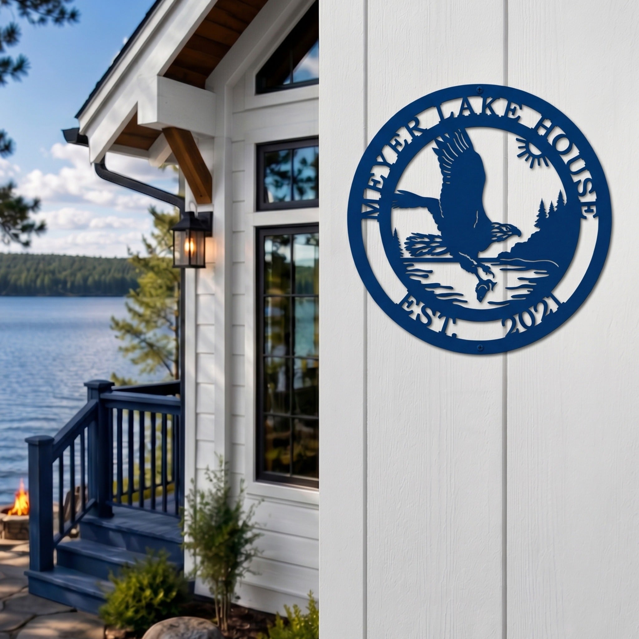 Custom Eagle Plaque for House Fronts & Patriotic Decor