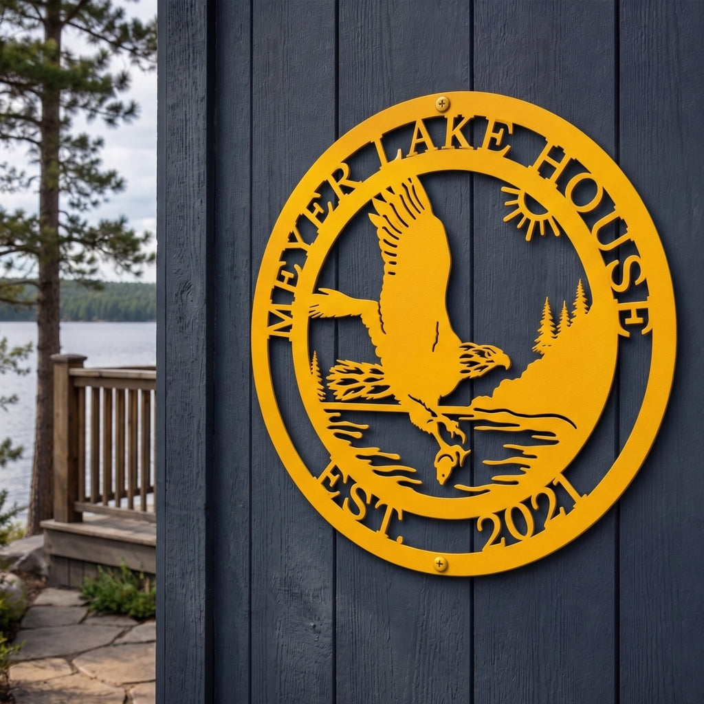 Custom Eagle Plaque for House Fronts & Patriotic Decor