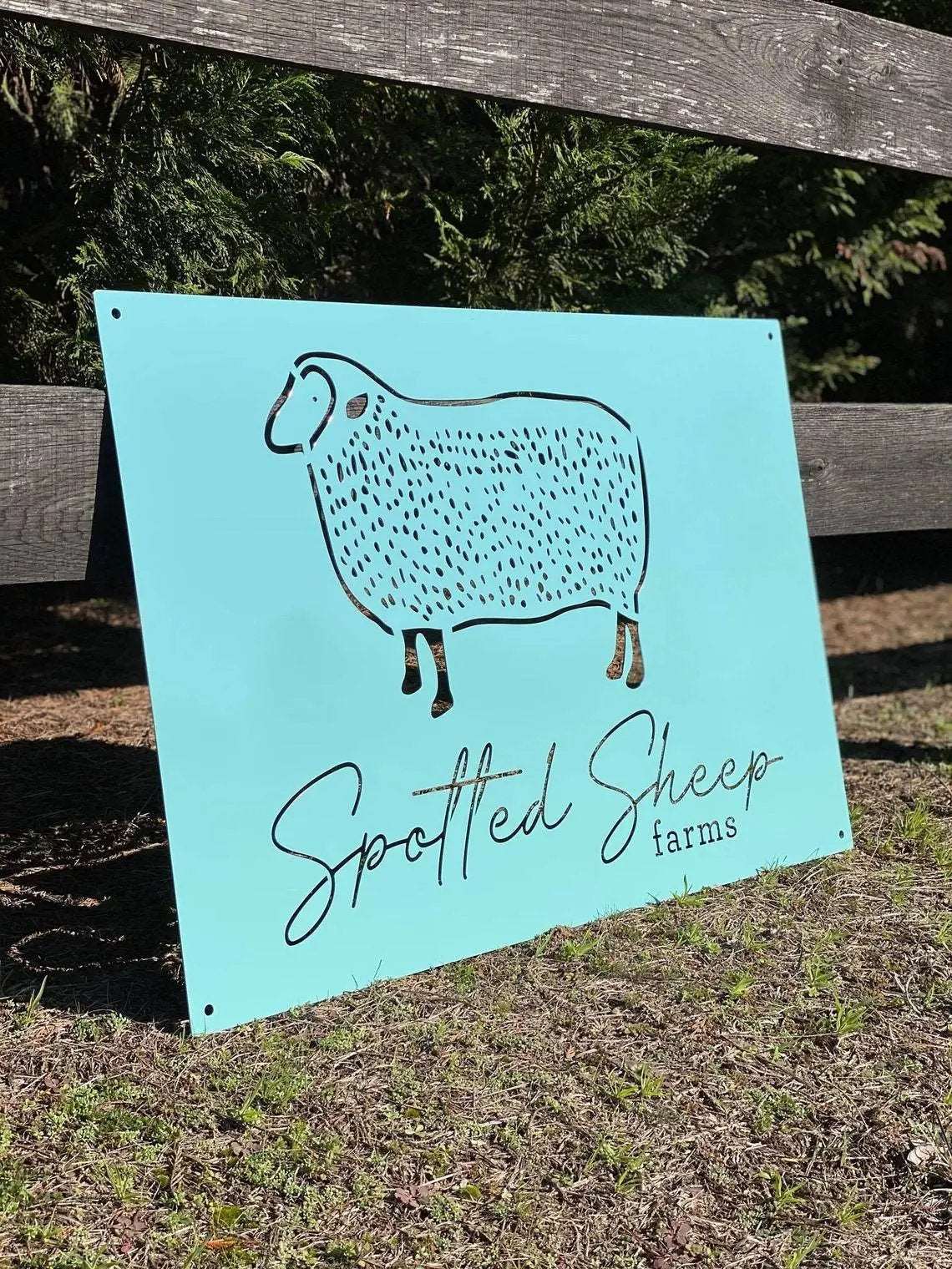Custom Farm Logo Signs - Custom Metal House Number Plaque - Perfect for Outdoor Decor in Gardens, Yards, or Farms - Ideal Housewarming Gift for Animal Lovers - HouseSensationsArt