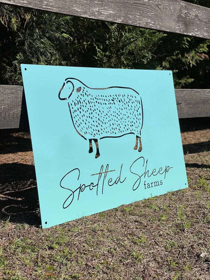 Custom Farm Logo Signs - Custom Metal House Number Plaque - Perfect for Outdoor Decor in Gardens, Yards, or Farms - Ideal Housewarming Gift for Animal Lovers - HouseSensationsArt