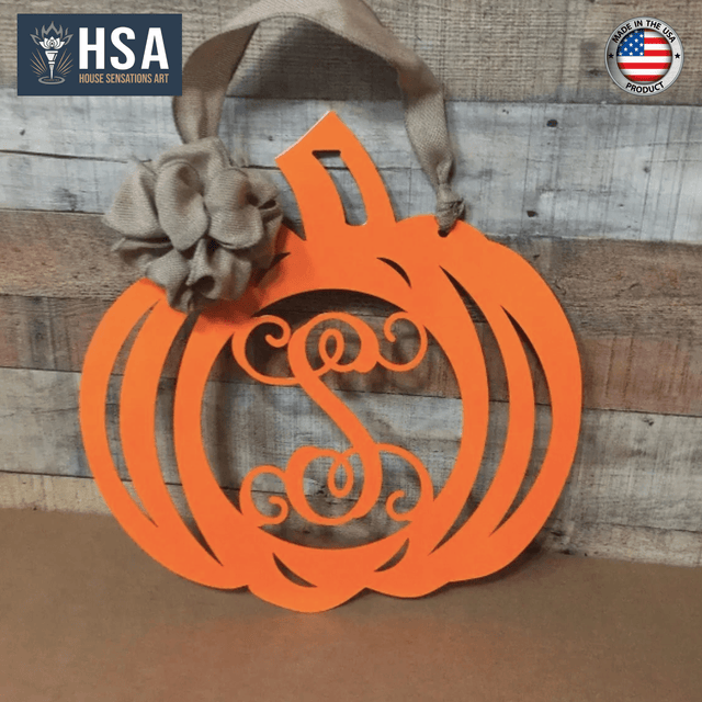 Custom Farmhouse Pumpkin Wreath for Front Door – Perfect Fall Decor - HouseSensationsArt