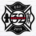Custom Fire Station Sign – Personalized Metal Wall Decor - HouseSensationsArt