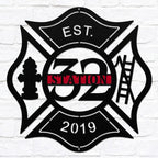 Custom Fire Station Sign – Personalized Metal Wall Decor - HouseSensationsArt