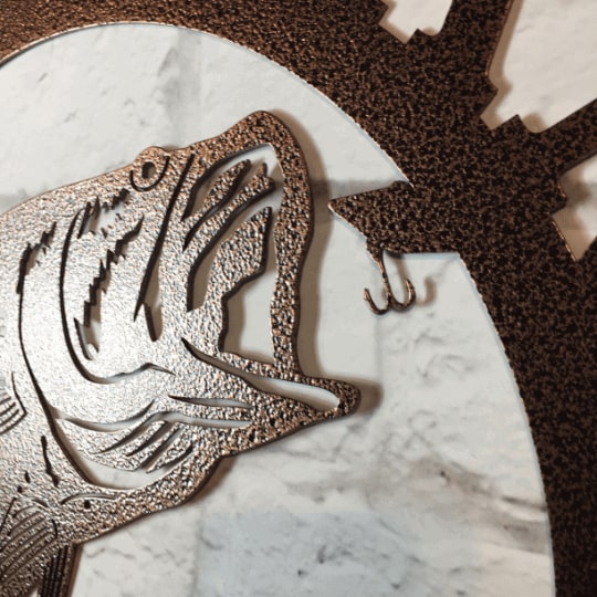 Personalized Fish Metal Signs – Walleye Address Decor for Yard & Cabin - HouseSensationsArt