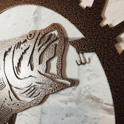 Personalized Fish Metal Signs – Walleye Address Decor for Yard & Cabin - HouseSensationsArt