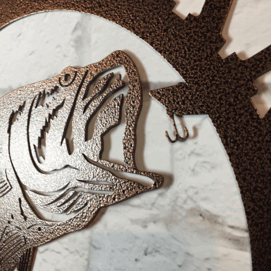 Custom Fish Metal Signs for Cabins, Lake Houses & Fishing Docks - HouseSensationsArt