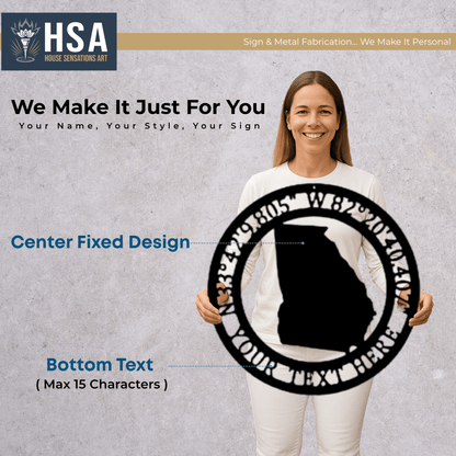 Custom GPS Coordinates Sign – Personalized Metal Wall Decor - HouseSensationsArt