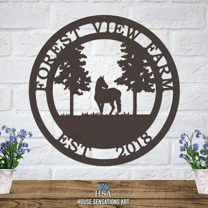 Custom Horse Wall Art Metal Signs for Ranches & Stables - HouseSensationsArt
