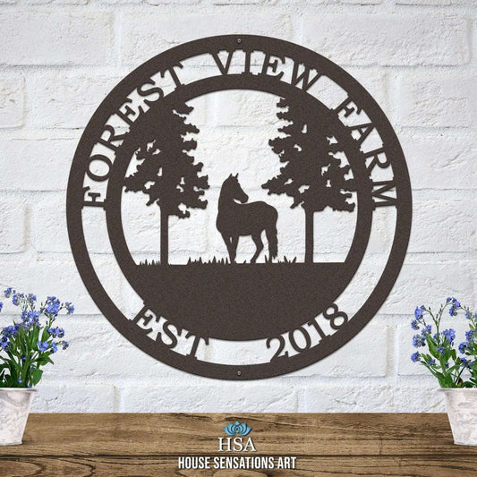 Custom Horse Wall Art Metal Signs for Ranches & Stables - HouseSensationsArt
