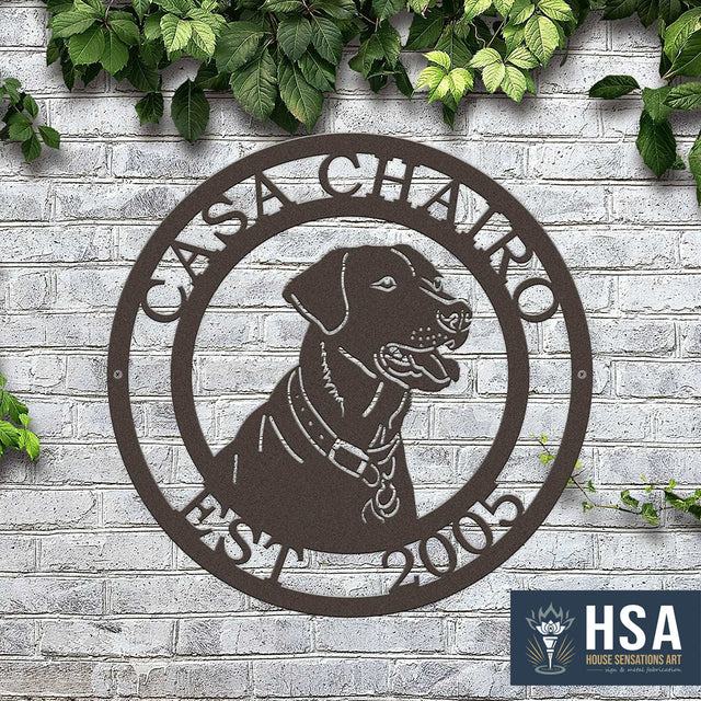 Custom Labrador Signs – Metal Dog Decor for Homes and Yards - HouseSensationsArt