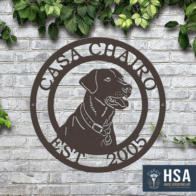 Custom Labrador Signs – Metal Dog Decor for Homes and Yards - HouseSensationsArt