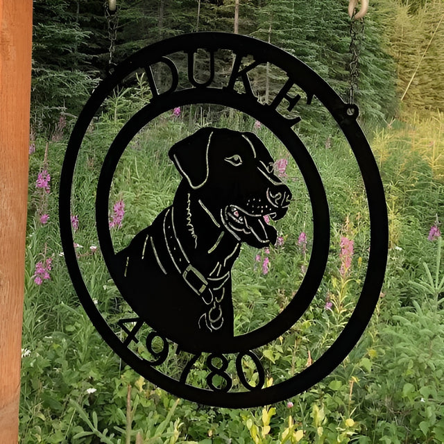 Custom Labrador Signs – Metal Dog Decor for Homes and Yards - HouseSensationsArt