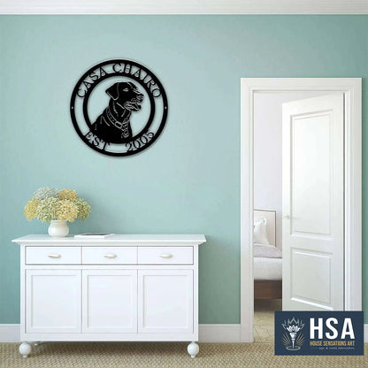 Custom Labrador Signs – Metal Dog Decor for Homes and Yards - HouseSensationsArt