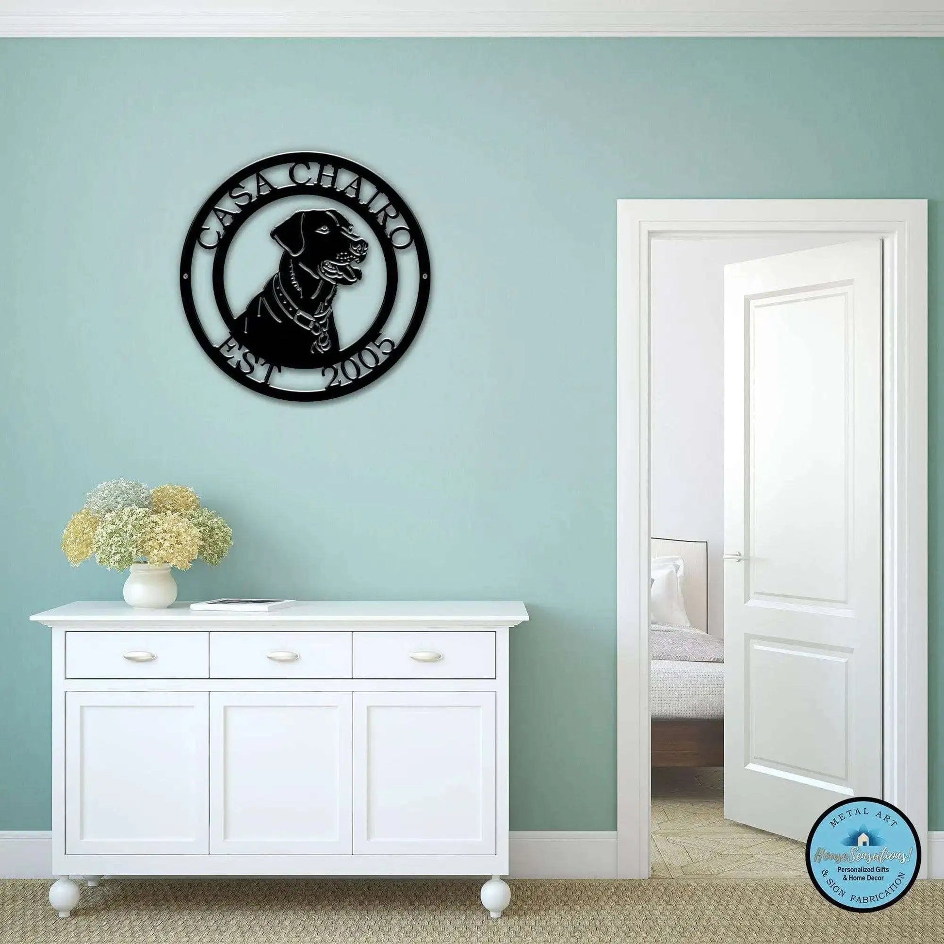 Custom Labrador Signs – Metal Dog Decor for Homes and Yards - HouseSensationsArt