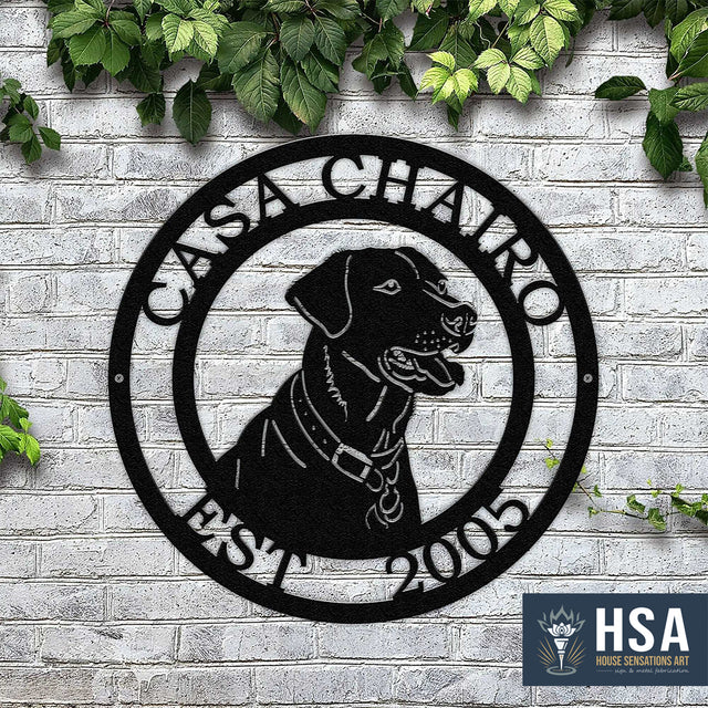 Custom Labrador Signs – Metal Dog Decor for Homes and Yards - HouseSensationsArt