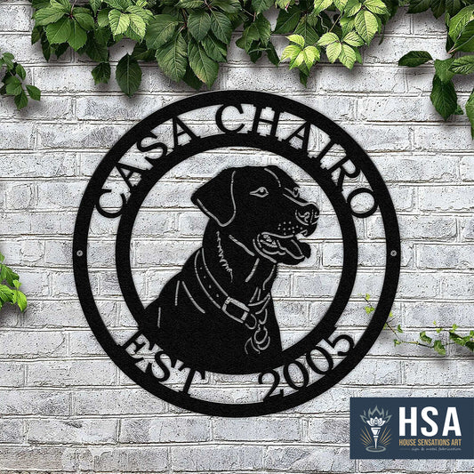 Custom Labrador Signs – Metal Dog Decor for Homes and Yards - HouseSensationsArt