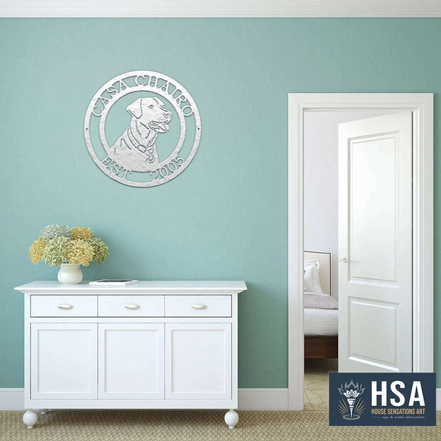 Custom Labrador Signs – Metal Dog Decor for Homes and Yards - HouseSensationsArt