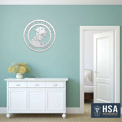 Custom Labrador Signs – Metal Dog Decor for Homes and Yards - HouseSensationsArt