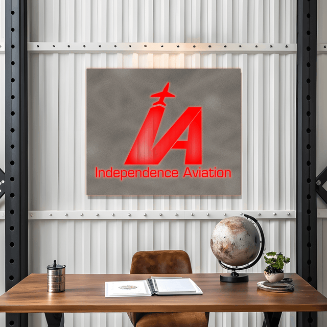 Custom Light Box Sign for Businesses - 3D Backlit Metal Logo - HouseSensationsArt