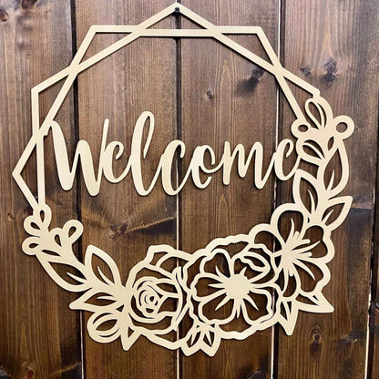 Custom Metal Door Signs – Elegant Floral Decor for Any Season - HouseSensationsArt