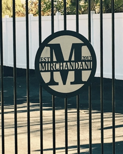Custom Metal Gate Signs | Personalized Family & Business Decor - HouseSensationsArt