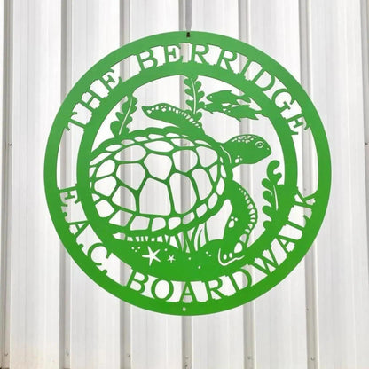 Custom Metal Wall Art Sea Turtles – Coastal Decor for Beach Homes - HouseSensationsArt