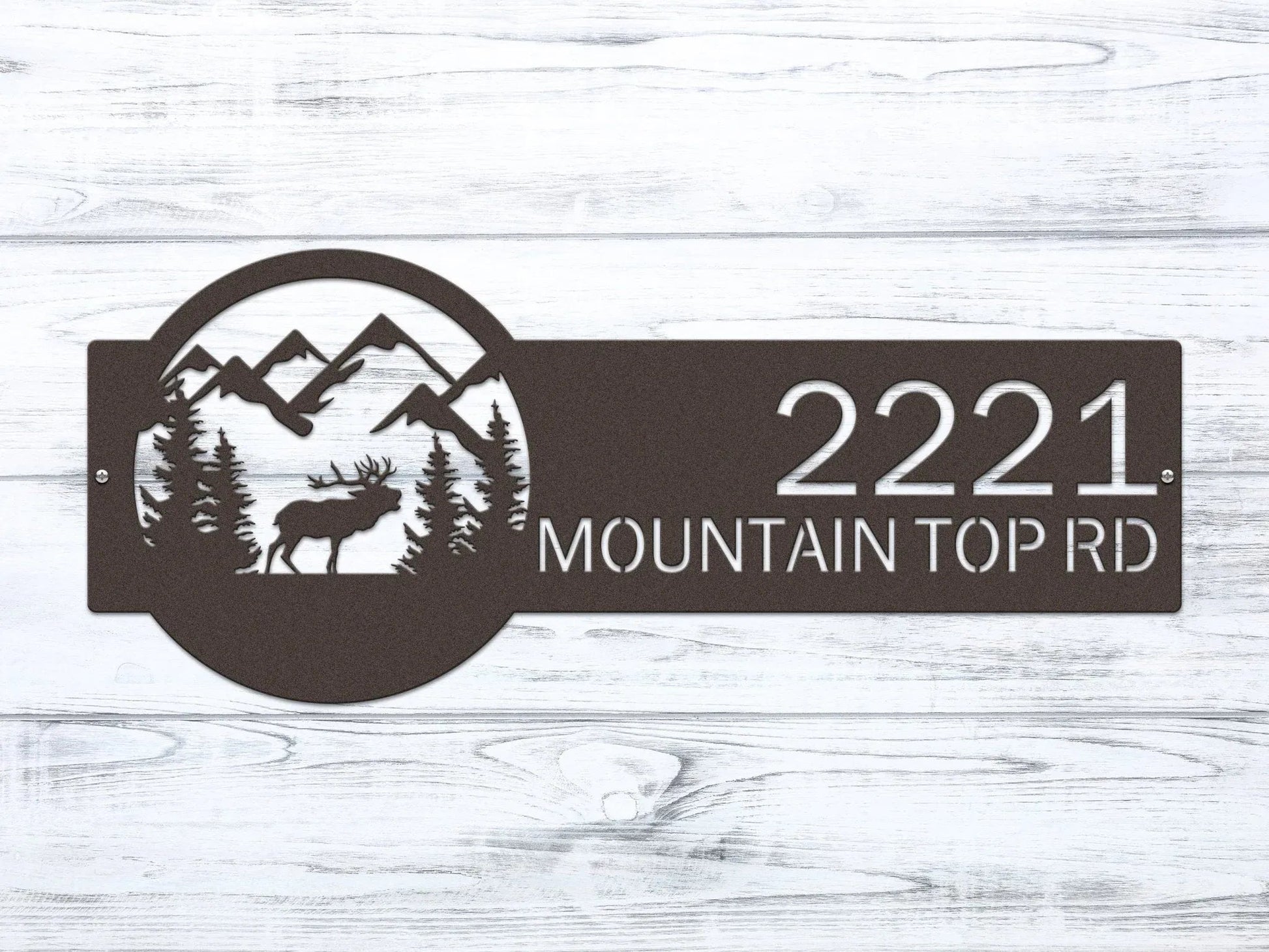 Custom Moose Signs | Metal Address Plaque for Outdoor Curb Appeal - HouseSensationsArt