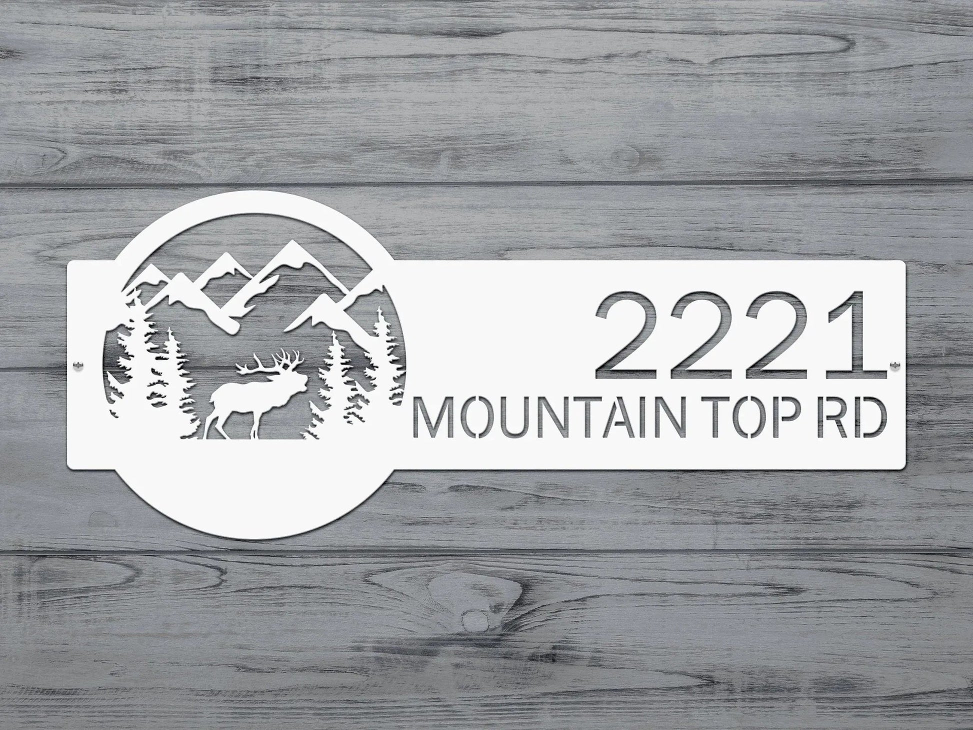 Custom Moose Signs | Metal Address Plaque for Outdoor Curb Appeal - HouseSensationsArt