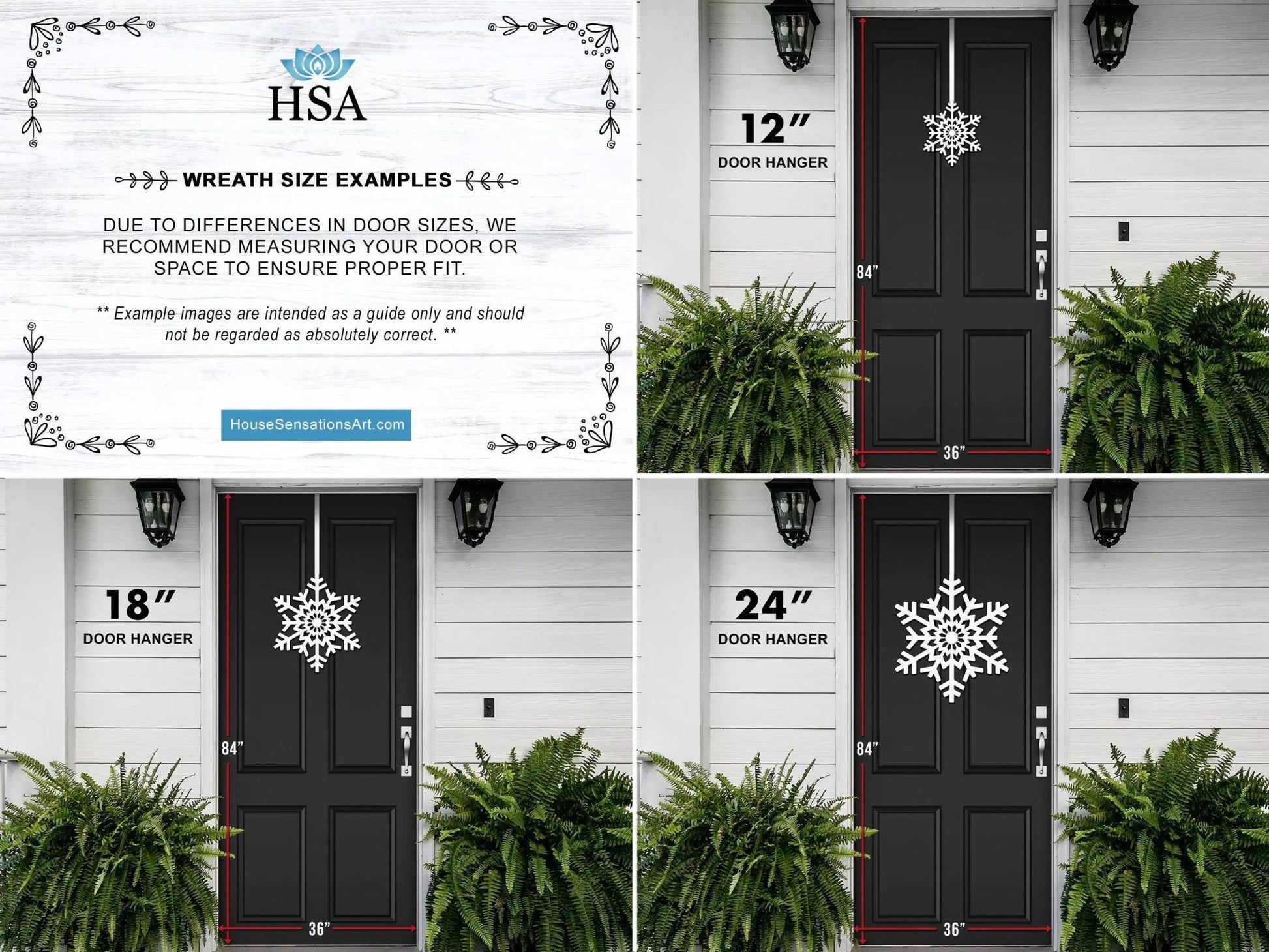 Custom Snowflake Door Decorations to Brighten Your Winter Entryway - HouseSensationsArt