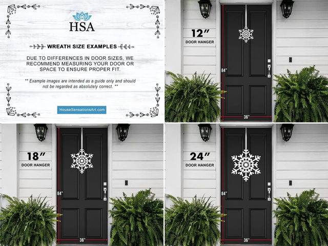 Custom Snowflake Door Decorations to Brighten Your Winter Entryway - HouseSensationsArt