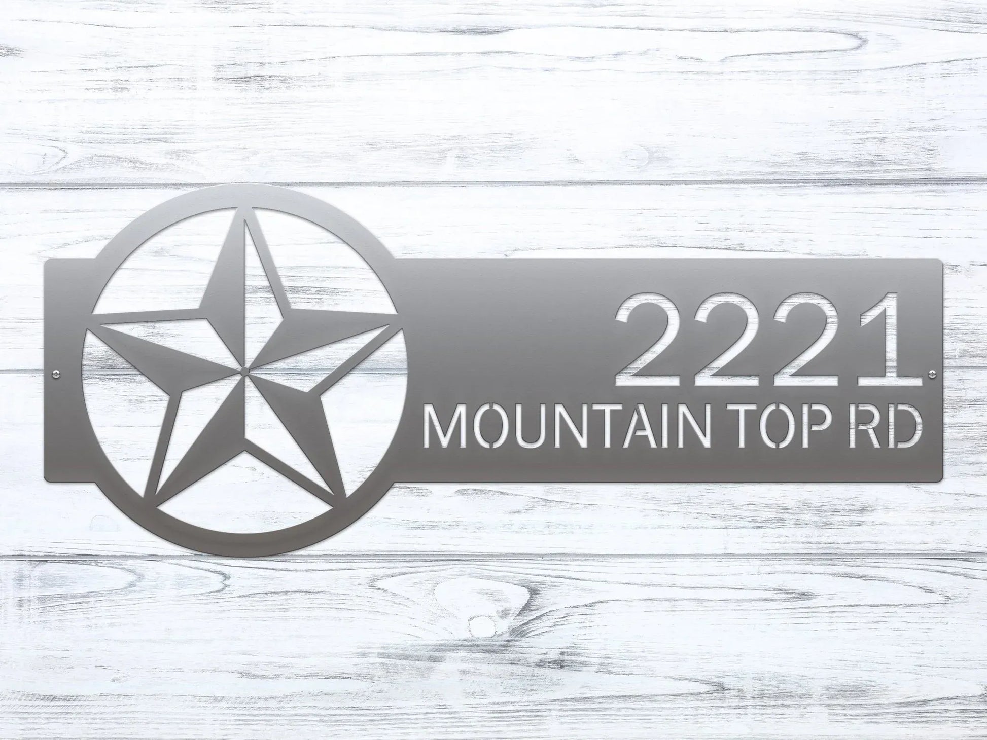Personalized Texas house number sign for outdoor decor