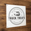 Letrero Personalizado con Logotipo Impreso UV – Letrero de Metal Duradero para Oficinas y Escaparates