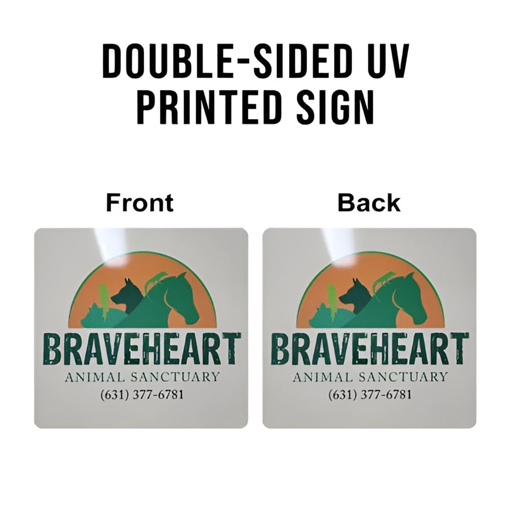Double - Sided UV Printed Logo Sign - Full - Color Business Sign for Office, Storefront & Events - HouseSensationsArt