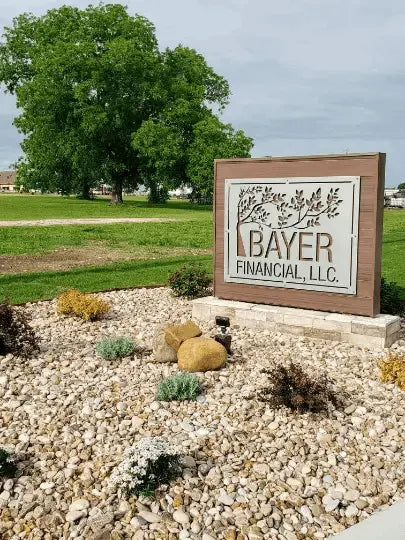 Large Outdoor Custom Business Logo Sign displayed against a building, featuring clear craftsmanship with smooth lines, showcasing premium cold-rolled steel for personalized storefront, office wall, and company logo displays.